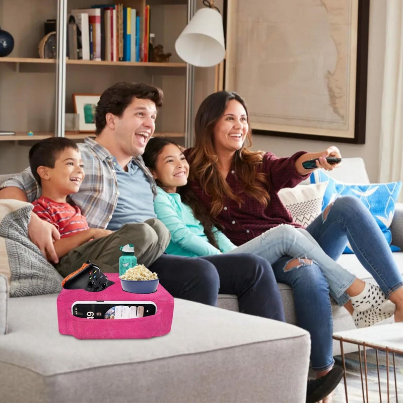 NISDOING Couch Bed Cup Holder Pillow, 5 Hole Couch Drink Holder! Keep Drinks Hand Side and KeepTemp, Prevent Spills and Use Anywhere. Cup Holder for Couch, Bed,Camping,RV,Car,Beach.Pink - Image 4